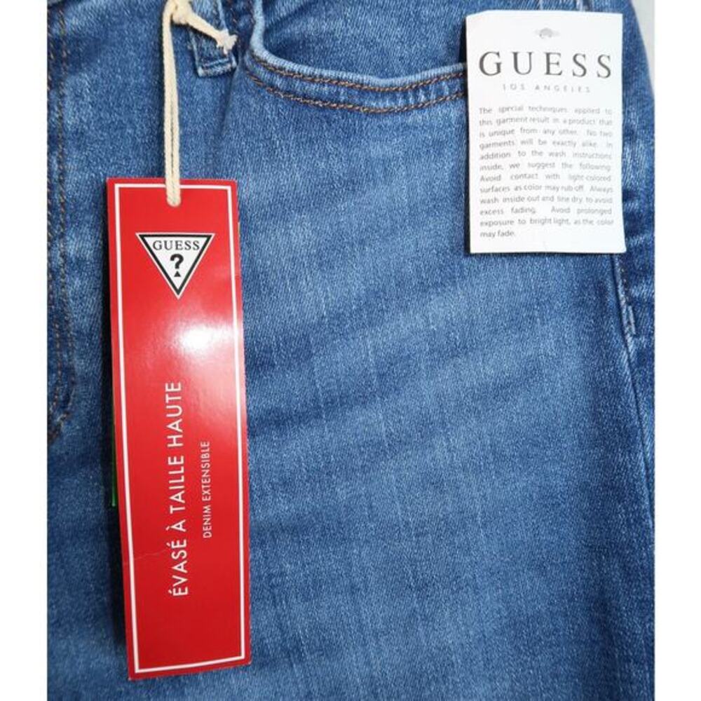 Guess Los Angeles Lyndon Fit Sexy Flare‎ Bootcut Blue Jeans $85, Size 31 - Picture 4 of 7